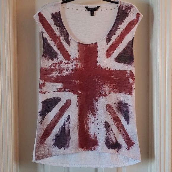 Rock & Republic Tops - British flag shirt